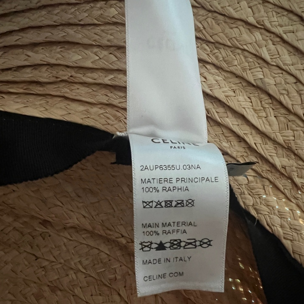 CELINE WIDE-BRIMMED TRIOMPHE HAT IN RAFFIA
NATURAL - Picture 9 of 14